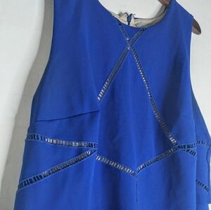Harper + Liv Size 18 Jet Blue Dress Stretch Women's Plus Double Lined